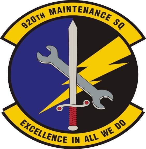 920th Maintenance Squadron patch