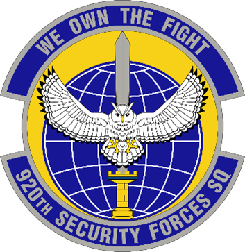 920th Security Forces Squadron patch